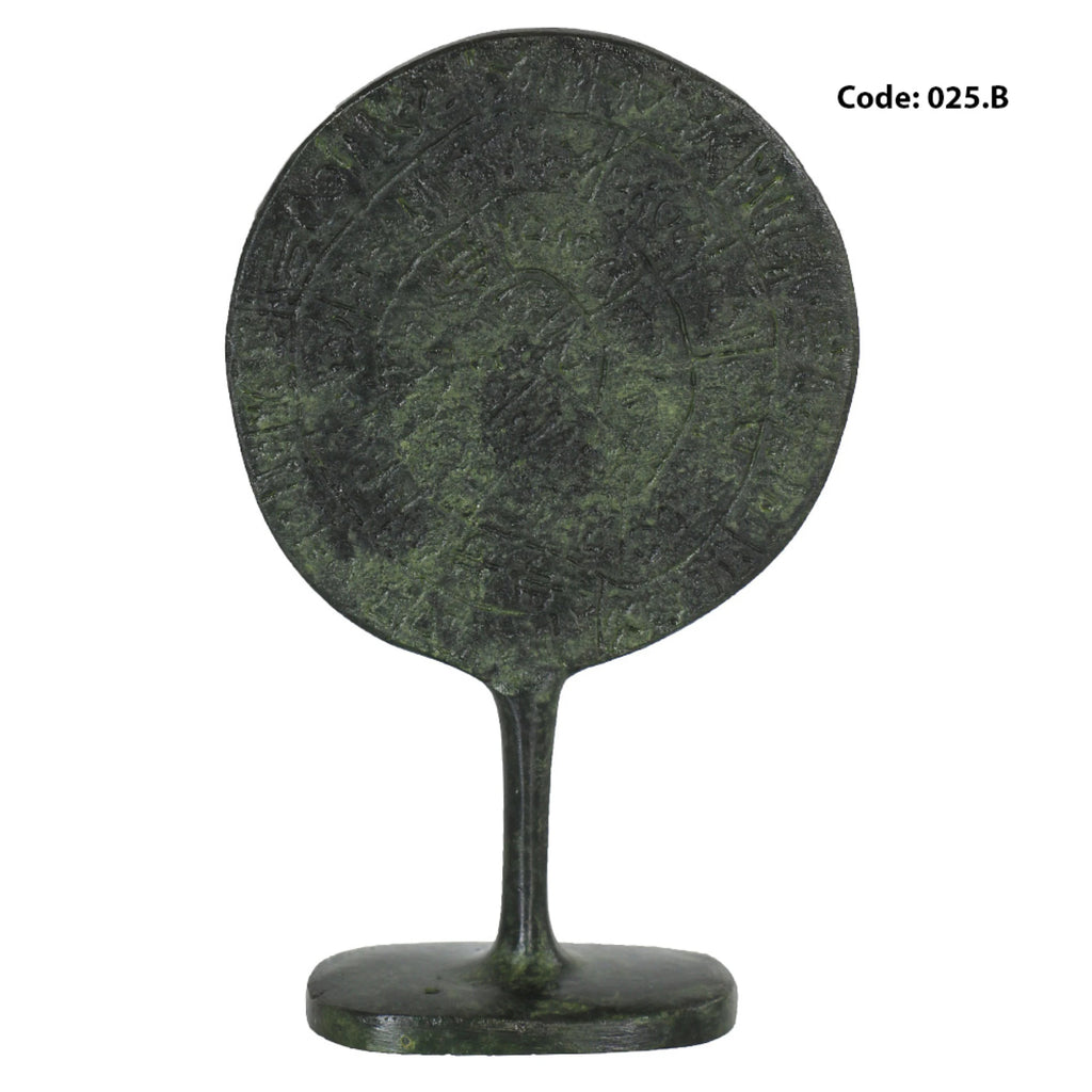 Phaistos Disc – Bronze Replica – 14 cm – Dark Green
