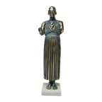 Charioteer of Delphi – Bronze Replica – 14 cm – Blue & Gold