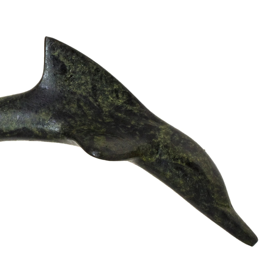 Dolphin – Bronze Sculpture – 5 cm – Dark Green