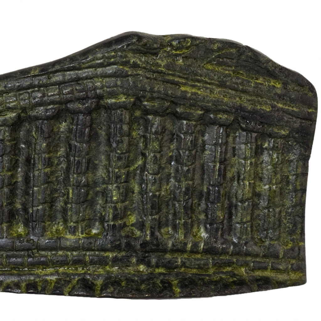 Parthenon – Bronze Sculpture – 5 cm – Dark Green