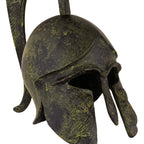 Corinthian Helmet with Owl and Tall Crest – 20 cm – Dark Green