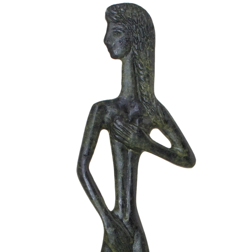 Aphrodite, Goddess of Love – Sculpture – 38 cm – Dark Green