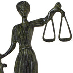 Themis, Goddess of Justice – Bronze Sculpture – 22 cm – Dark Green