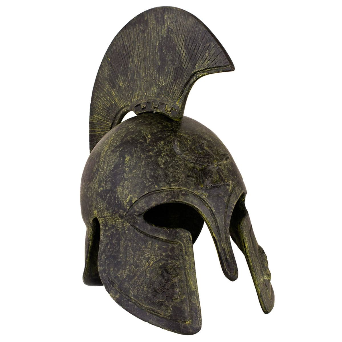 Corinthian Helmet with Griffin and Short Crest – 21 cm – Dark Green