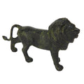 Lion – Bronze Sculpture – 8 cm – Dark Green