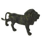 Lion – Bronze Sculpture – 8 cm – Dark Green