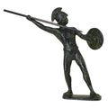 Leonidas, King of Sparta – Bronze Sculpture – 15 cm – Dark Green