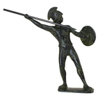 Leonidas, King of Sparta – Bronze Sculpture – 15 cm – Dark Green
