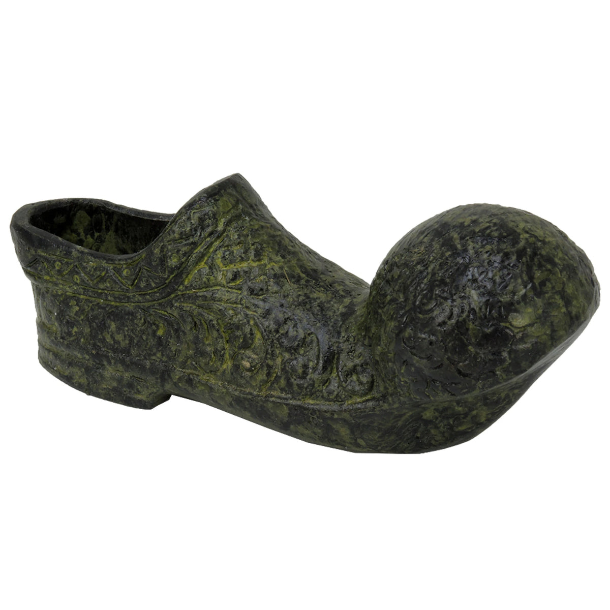 Greek Tsarouchi Shoe – Bronze Sculpture – 4 cm – Dark Green