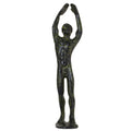 Discus Thrower – Bronze Sculpture – 12 cm – Dark Green