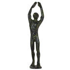 Discus Thrower – Bronze Sculpture – 12 cm – Dark Green