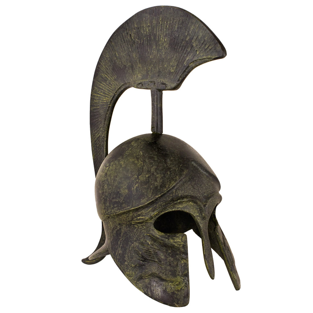 Corinthian Helmet with Pegasus and Tall Crest – 22 cm – Dark Green