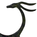 Deer – Bronze Sculpture – 10 cm – Dark Green