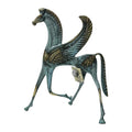 Pegasus, the Winged Horse – Bronze Sculpture – 19 cm – Blue & Gold