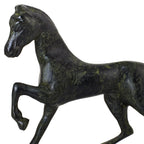 Standing Horse – Bronze Sculpture – 15 cm – Dark Green