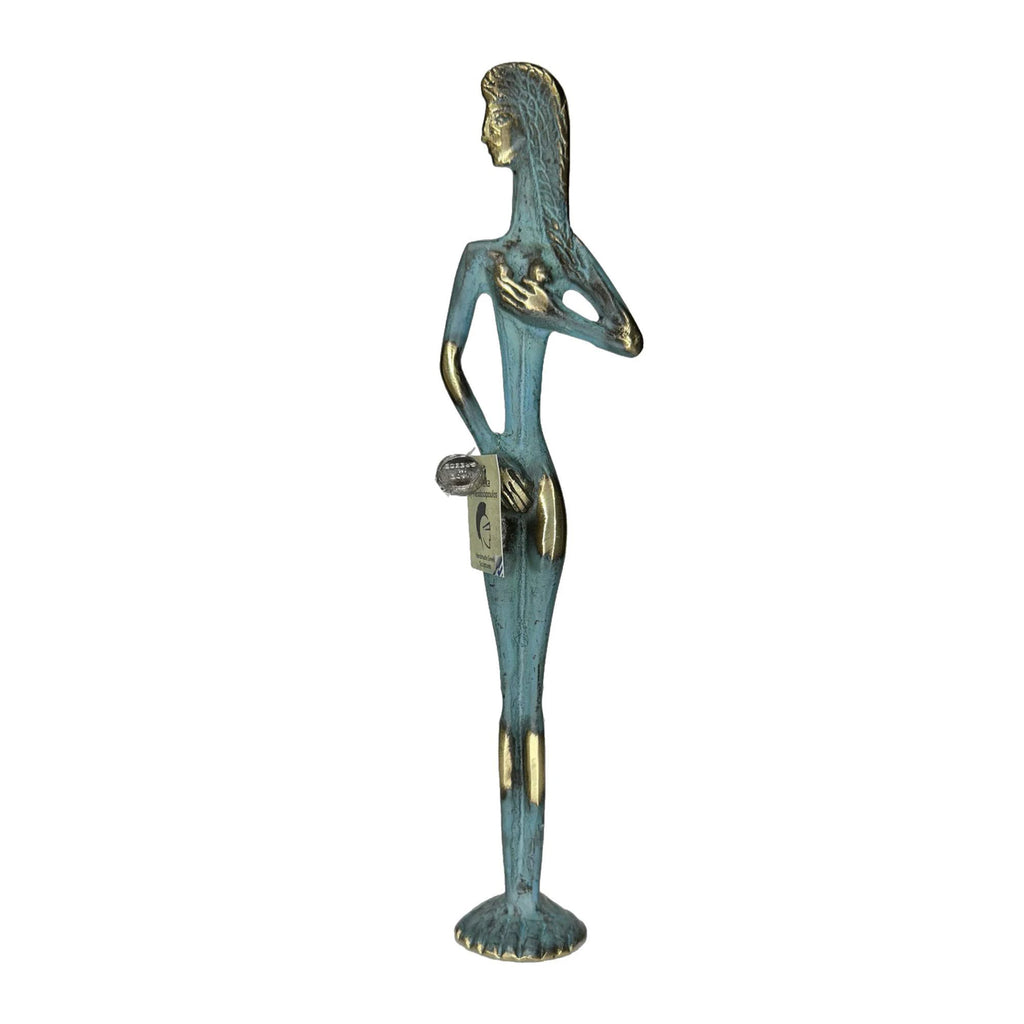 Aphrodite, Goddess of Love – Sculpture – 17 cm – Blue & Gold