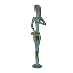 Aphrodite, Goddess of Love – Sculpture – 83 cm – Blue & Gold