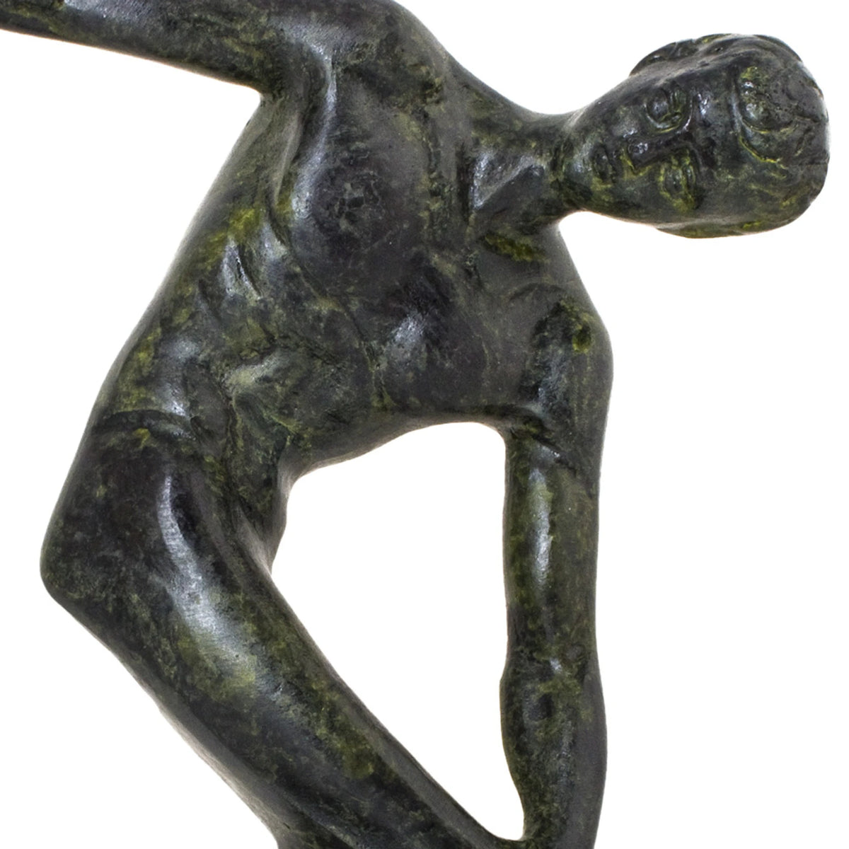 Myron's Discobolus – Bronze Replica – 10 cm – Dark Green