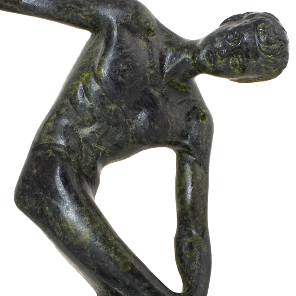 Myron's Discobolus – Bronze Replica – 27 cm – Dark Green