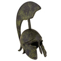 Corinthian Helmet with Owl and Tall Crest – 20 cm – Dark Green