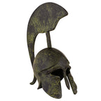 Corinthian Helmet with Owl and Tall Crest – 20 cm – Dark Green