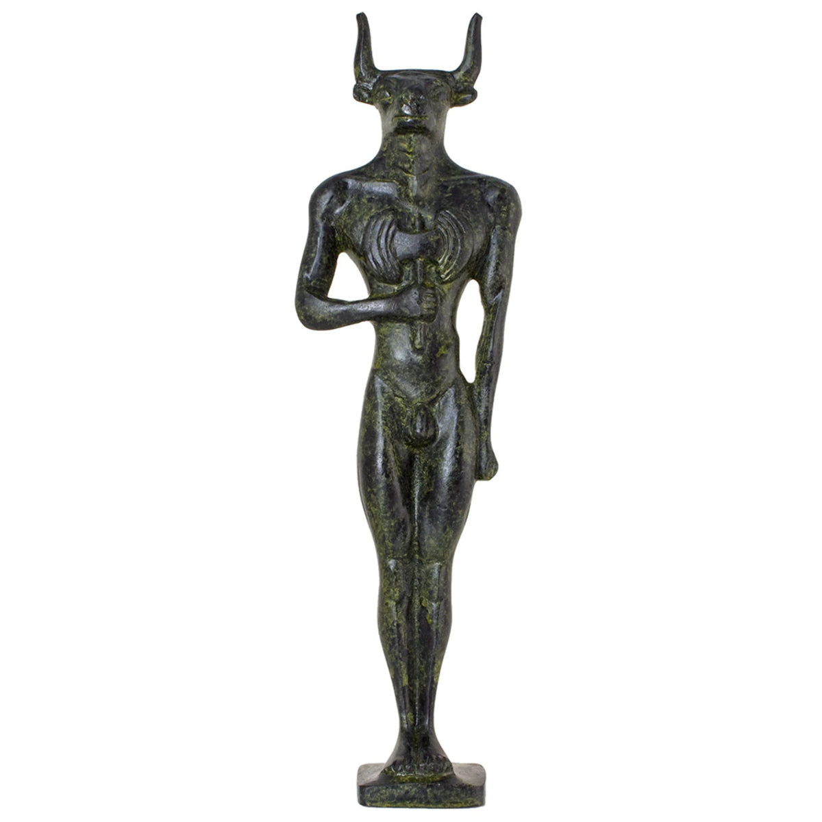 Minotaur – Bronze Sculpture – 27 cm – Dark Green