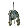 Spartan Helmet with Lambda – 11 cm – Blue & Gold