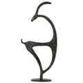 Cretan Kri-Kri Goat – Bronze Sculpture – 18 cm – Dark Green