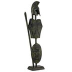 Corinthian Warrior's Armour – Decorative Sculpture – 39 cm – Dark Green