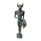 Minotaur – Bronze Sculpture – 27 cm – Blue & Gold