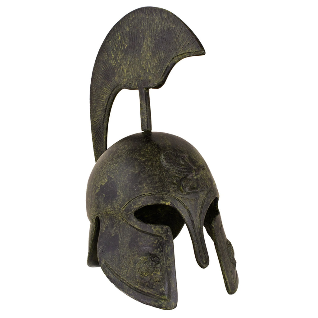 Corinthian Helmet with Griffin and Tall Crest – 24 cm – Dark Green