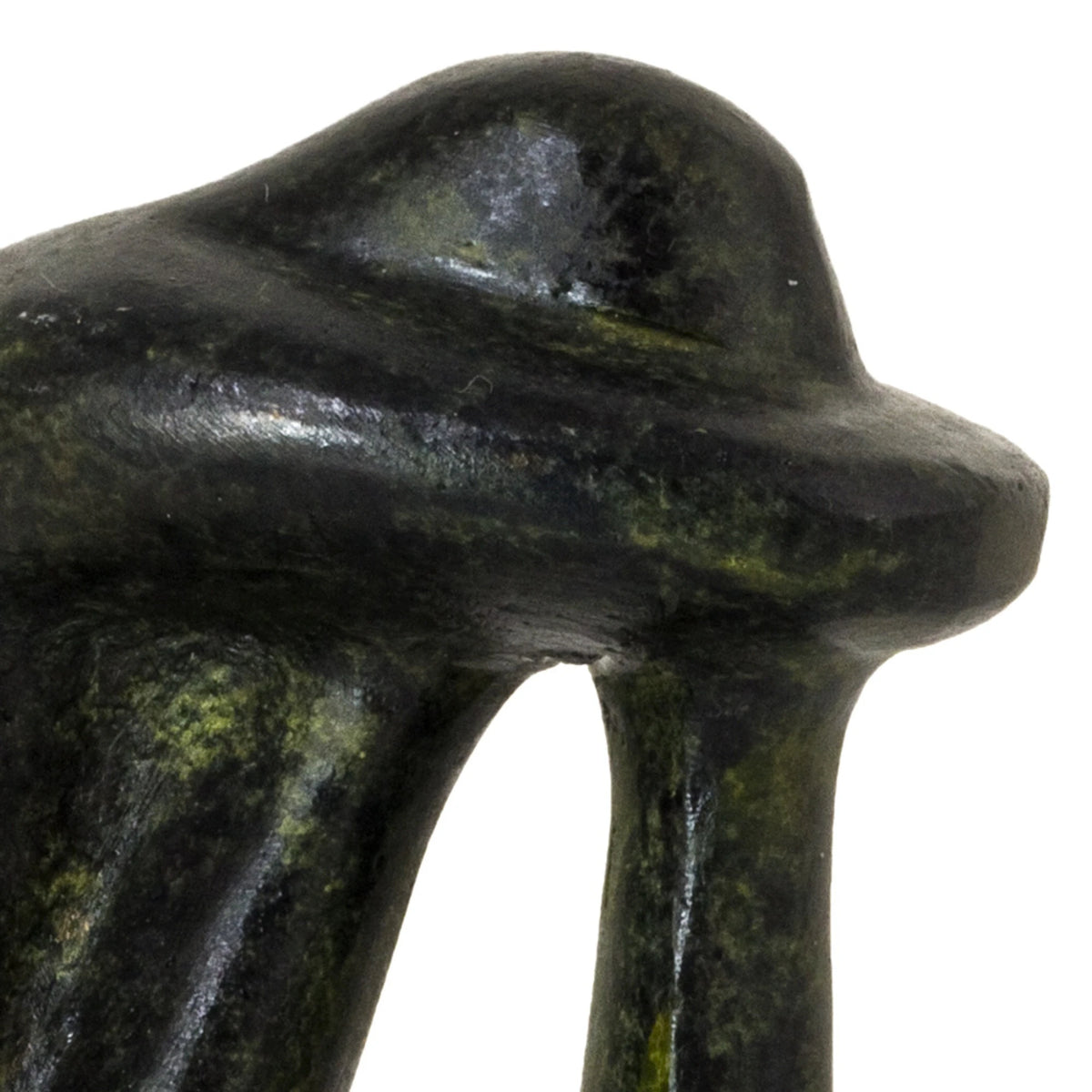 Miniature Cycladic Thinker Figurine – 6 cm – Dark Green