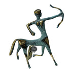 Centaur – Bronze Sculpture – 13 cm – Blue & Gold
