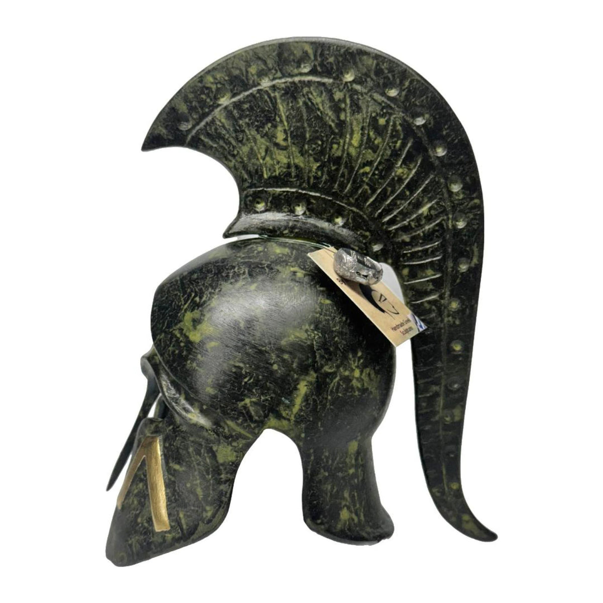 Spartan Helmet with Lambda – 14 cm – Dark Green