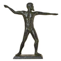 Poseidon – Solid Bronze Sculpture – 17 cm – Dark Green
