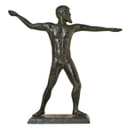 Poseidon – Solid Bronze Sculpture – 17 cm – Dark Green