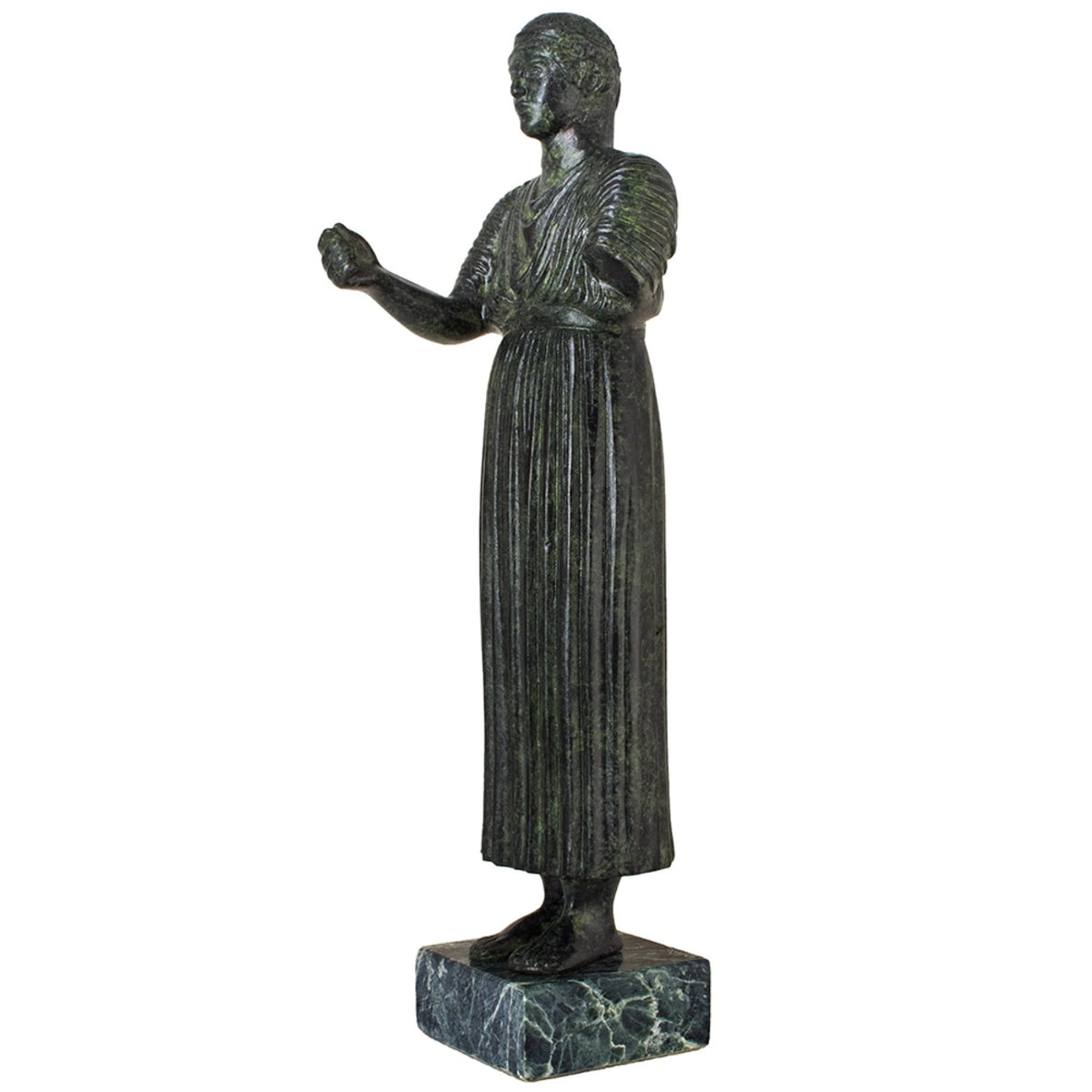 Charioteer of Delphi – Bronze Replica – 14 cm – Dark Green