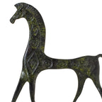 Mycenaean Geometric Horse – Bronze Sculpture – 11 cm – Dark Green