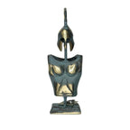 Corinthian Cuirass and Helmet – Decorative Sculpture – 30 cm – Blue & Gold