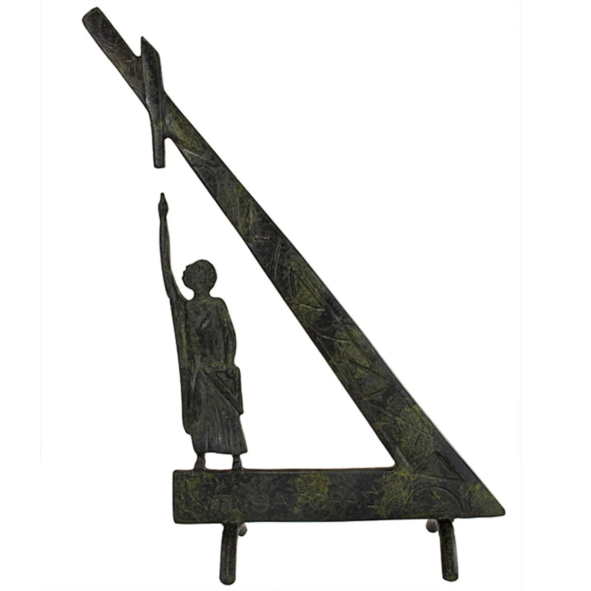 Pythagoras of Samos – Bronze Sculpture – 24 cm – Dark Green