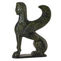 Sphinx from the Delphi Museum – Bronze Sculpture – 15 cm – Dark Green