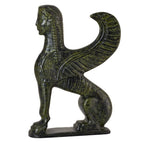 Sphinx from the Delphi Museum – Bronze Sculpture – 15 cm – Dark Green