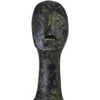 Slender Cycladic Bust – Bronze Sculpture – 14 cm – Dark Green