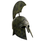 Life-Size Corinthian Helmet with Tall Crest – 40 cm – Dark Green