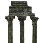 Columns of Delphi – Bronze Sculpture – 13.5 cm – Dark Green