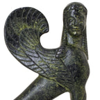 Sphinx of Corinth – Bronze Sculpture – 16 cm – Dark Green