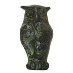 Owl, Symbol of Wisdom – Sculpture – 3 cm – Dark Green