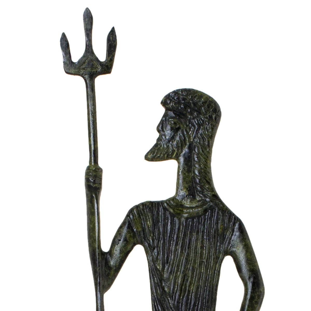 Poseidon, God of the Sea – Sculpture – 25 cm – Dark Green