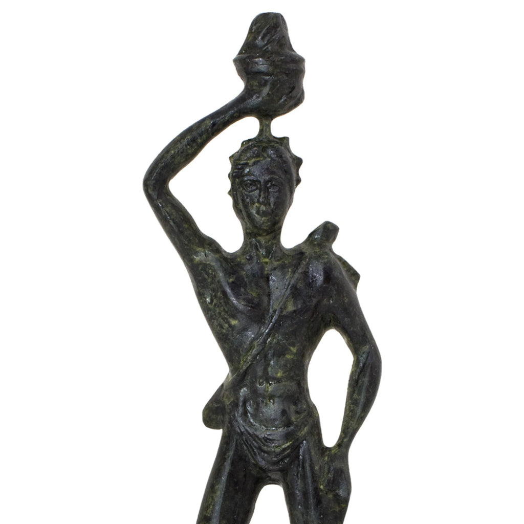 Colossus of Rhodes – Bronze Sculpture – 18 cm – Dark Green
