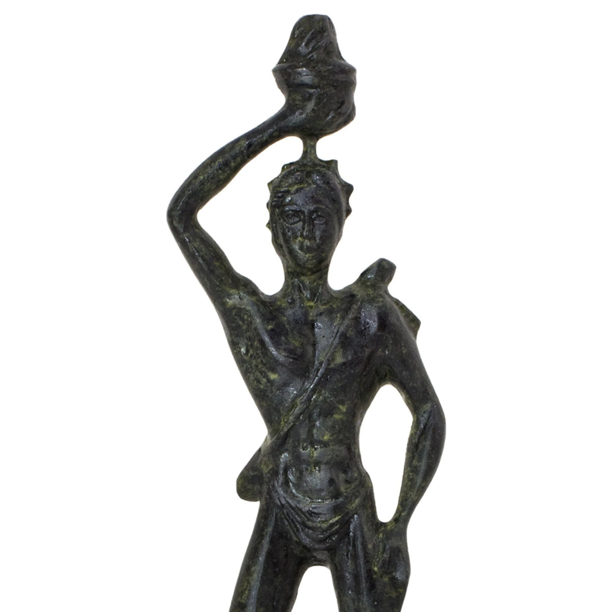 Colossus of Rhodes – Bronze Sculpture – 18 cm – Dark Green